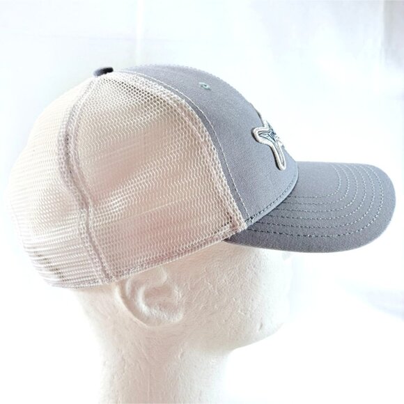 Vineyard Vines Lt Blue White Mesh Back Snapback Mens Trucker Baseball Cap Hat - Picture 4 of 10